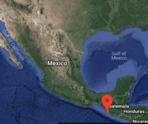 Según el Servicio Geológico de Estados Unidos, el temblor tuvo una magnitud preliminar de 6.6 grados, con 67 kilómetros de profundidad a unos 20 kilómetros de Tapachula. - Imagen proporcionada por Google Maps