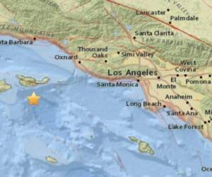 El epicentro del sismo se localizó a 28 kilómetros al suroeste de la isla de Santa Cruz y a 138 kilómetros al oeste de Los Ángeles. Foto cortesía Twitter