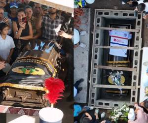 Autoridades policiales, familiares y amigos despidieron a Jefry López en el Cementerio General de Morolica, en Choluteca.