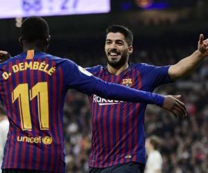 El uruguayo Luis Suárez anotó un doblete ante el Real Madrid en el estadio Santiago Bernabéu. Foto:AFP