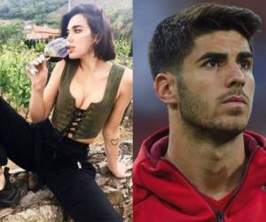 Dua Lipa y Marco Asensio. Fotos cortesía Instagram