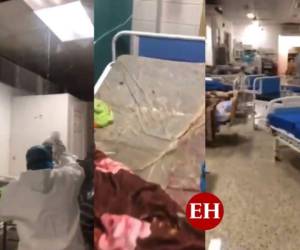 Camas empapadas, pisos inundados y material echado a perder es lo que deja en el hospital Martínez cada lluvia que cae en San Pedro Sula.