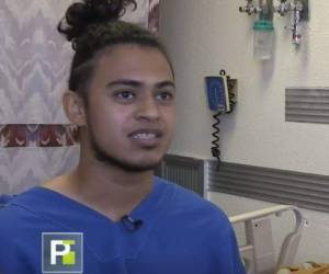 Maycol fue diagnosticado con leucemia en Tijuana donde permaneció varias semanas. Foto captura de vídeo Cortesía Univisión