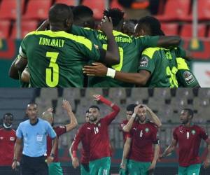 Senegal y Marruecos se clasificaron este martes para los cuartos de final de la Copa de África. Fotos: AFP