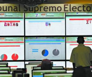 Para la divulgación de resultados el organismo electoral suele instalar un sistema informático en un hotel capitalino.