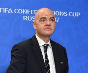 Gianni Infantino, presidente de la FIFA, se encuentra en Rusia donde se realizará la final de la Copa Confederaciones (Foto: Agencia AFP)