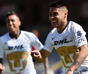 Al 66, el chileno Martín Rodríguez llegó al área con la pelota controlada y de zurda sentenció el 3-0 para los Pumas.