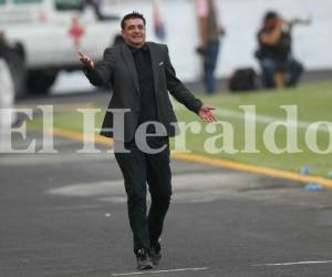 El técnico motaguense, Diego Vásquez reconoció la superioridad de juego del Olimpia en el partido de vuelta de semifinales, foto: El Heraldo.