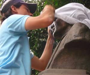 Esta intervención fue víctima de una falsificación mediática al afirmar que un llamado “Comité Cívico Nacional” la había cubierto para protegerla de los manifestantes.