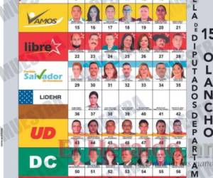 El departamento olanchano tendrá 470 centros de votación y unas 84 opciones de 14 partidos políticos para elegir siete diputados. Foto: Cortesía/El Heraldo