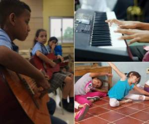 Los talleres se complementan con las actividades académicas. Los niños reciben clases de piano, guitarra, canto e iniciación musical. Fotos cortesía Facebook Genesis Comunidad de las Artes.