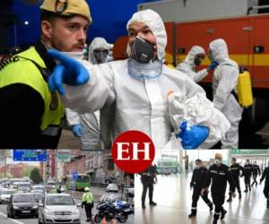 El coronavirus se ha cobrado ya más de 1,000 muertos en España, donde varios servicios de emergencias están desbordados ante una epidemia que creció exponencialmente en una semana y sumaba este viernes casi 20,000 casos en el país. Fotos: AFP.