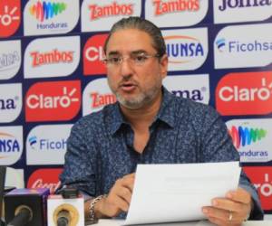 Gerardo Ramos, gerente de la Federación Nacional de Fútbol de Honduras.