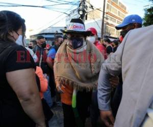 Así llegó Doris Gutiérrez al Congreso Nacional. Foto: EL HERALDO