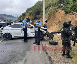 El exceso de velocidad y el irrespeto a las leyes de tránsito son algunas de las causas de los percances viales. Fotos: Estalin Irías/EL HERALDO.