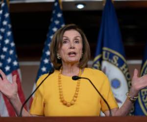 La presidenta de la Cámara de Representantes de Estados Unidos, Nancy Pelosi. Foto: Agencia AP.