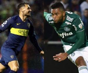 Mauro Zarate y Miguel Borja son los referentes en el ataque de Boca y Palmeiras. El colombiano del Verdao suma 9 anotaciones siendo el máximo goleador del torneo, mientras que el argentino tiene 3 tantos. Foto: EL HERALDO