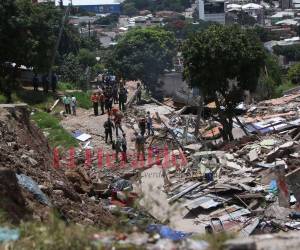 Así luce la devastación en el sector de la capital.
