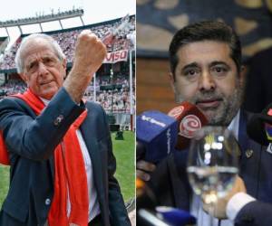 El presidente de River, Rodolfo D'Onofrio acusó a Daniel Angelici, presidente de Boca Juniors de traición. (Agencias/AFP)