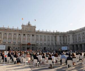 Este evento fue el tercer homenaje en tres años de la pandemia de covid-19 en España.