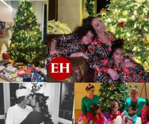 Sin salir de casa, algunos en pijama y otros junto al árbol, los famosos disfrutaron la Navidad 2020 en familia. A pesar del atípico festejo ensombrecido por la letal pandemia, ellos aprovecharon el tiempo. Fotos: Cortesía Instagram.
