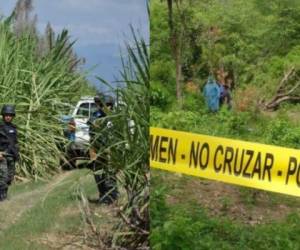 Autoridades policiales realizaron el levantamiento de los dos cadáveres.