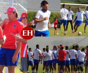 Mucha alegría y concentración reinó este martes en el entrenamiento de Olimpia. Jugadores aseguran que sacarán el resultado en el Olímpico de San Pedro Sula cuando enfrenten al Forge FC de Canadá en la vuelta de los octavos de la Liga Concacaf. Fotos: Ronal Aceituno / EL HERALDO