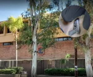 Dentro del Colegio Cervantes acurrió el lamentable hecho. Foto. Cortesía.