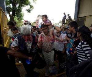 Migrantes hondureños. Foto: El Heraldo