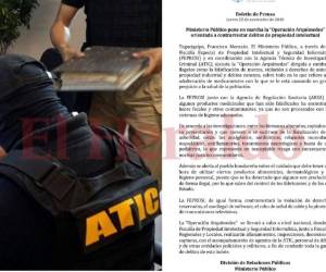 Las autoridades informaron que el operativo es realizado para combatir la falsificación de marcas. Foto: EL HERALDO