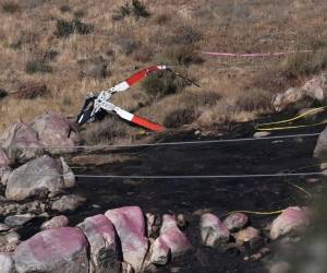 Los helicópteros fueron enviados para combatir un incendio al este de Los Ángeles, durante la noche del pasado 6 de agosto.