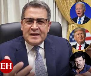 Biden, Trump y “El Chapo” se encuentran en la lista de personas a testificar por parte de la defensa del expresidente Hernández.
