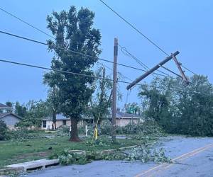 Varias viviendas quedaron destruidas por las caídas de árboles, así como varias ciudades se encuentran sin electricidad.