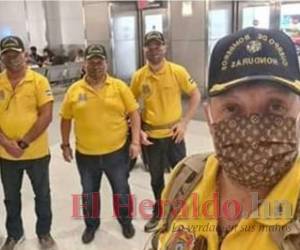 La comitiva que fue enviada por los Bomberos era de cuatro personas, pero en total fueron seis con el representante de la empresa de Israel.