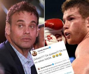 David Faitelson y Canelo Álvarez se tiraron duro en Twitter.
