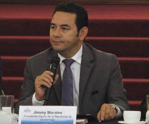 Jimmy Morales, presidente de Guatemala.