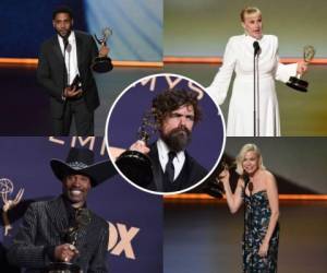 Jharrel Jerome, Michelle Williams, Billy Porter, Patricia Arquette y Peter Dinklage alzaron sus voces por la igualdad de género en la industria, el respeto a los afroamericanos y la inclusión de la comunidad LGTB en la 71 ceremonia de los premios Emmys 2019. Fotos AP.