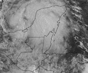 Mapa muestra el recorrido de la depresión tropical Tres que se convirtió en tormenta tropical Cristóbal. Foto Conred Guatemala