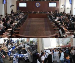 El Consejo Permanente de la OEA, informó que realizará una asamblea para la aprobación de una comisión especial que buscará resolver la crisis en Nicaragua. Foto: Agencia AFP