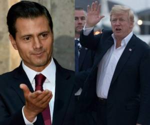 Enrique Peña Nieto y Donald Trump se mostraron felices de la decisión de la FIFA. (AFP)