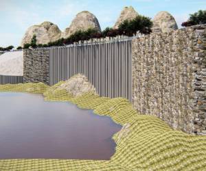 En la Miramesí se construirán tres tipos de muros para estabilizar el suelo.