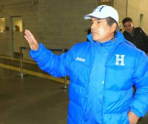 Jorge Luis Pinto, entrenador nacional de Honduras. Foto: Ronal Aceituno.