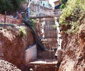 Obra de mitigación ubicada en la colonia Izaguirre de Comayagüela, donde se invertirán más de 9 millones de lempiras.