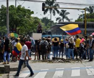 Así se desarrollan las protestas en Calí, Colombia. Foto AFP