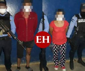 La pareja detenida ya fue remitida ante la Fiscalía correspondiente. Foto: Cortesía