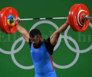 El hondureño Cristopher Joel Pavón al momento de hacer una de las pruebas en Rio 2016.