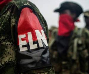 Miembros de la guerrilla ELN en el departamento colombiano de Chocó. Foto AFP