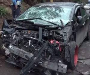 El accidente de tránsito dejó grandes pérdidas materiales. FOTO CORTESÍA: Facebook