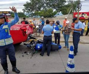El accidente se registró en horas de la mañana de este lunes en Comayagua.