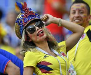 Hermosas mujeres se robaron las miradas en el Samara Arena de Rusia. Fotos AFP / AP